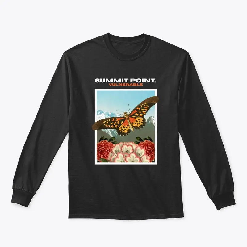 Butterfly "Vulnerable" Long Sleeve Tee